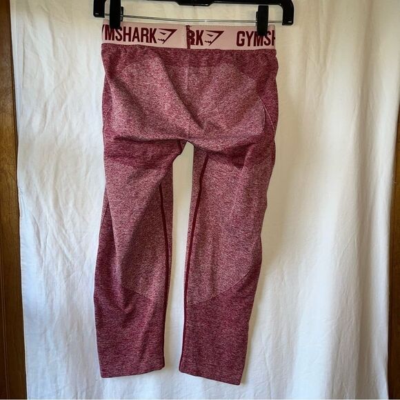 Gymshark Maroon Flex Sport Seamless Crop Leggings- Women Small - Picture 6 of 6